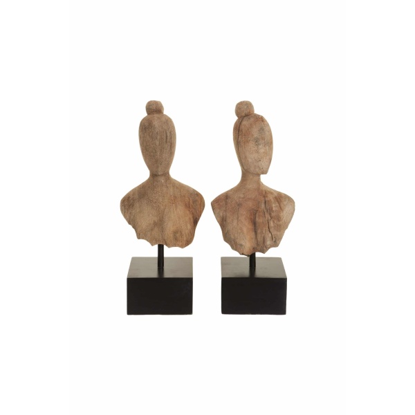Set 2 pieces – Ladies Head Museum Mango Wood Natural