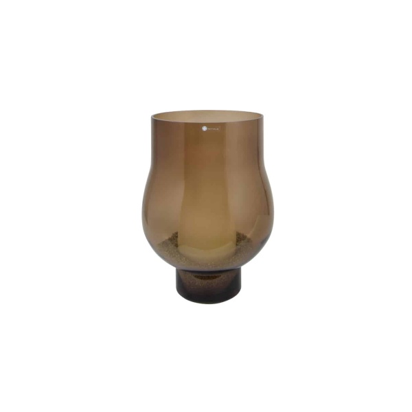 Vase | Candleholder Boudoir Bulb Topaz Glass