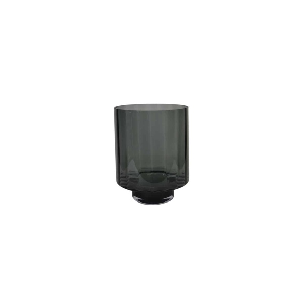Candleholder Optique Basic Smoke Glass