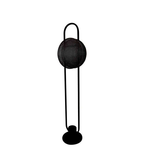 Floor Lamp Gamboa Hush-Hush Iron Wire Black/Light Grey